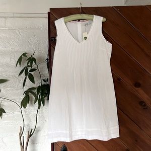 Boden 100% white linen dress, size 10R.